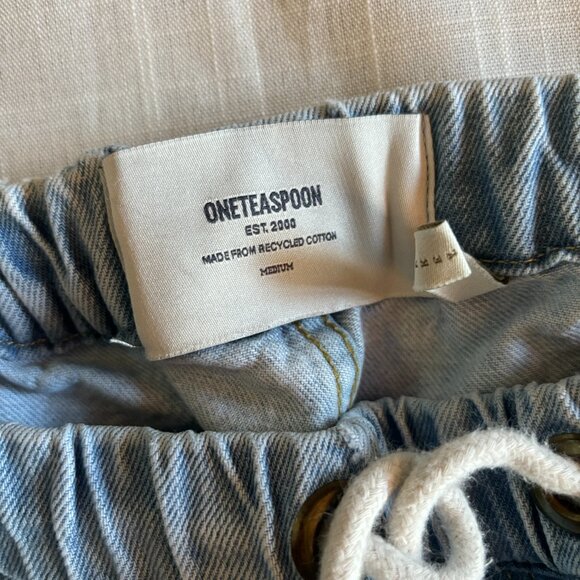 One Teaspoon Aced Shabbies Drawstring Boyfriend Jeans - Picture 3 of 4